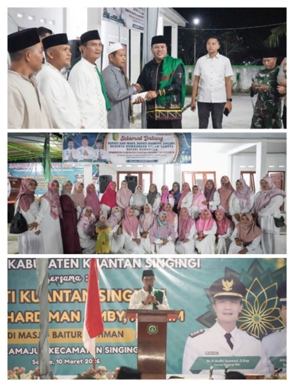 Safari Ramadhan di Sukamaju, Bupati Kuansing Dr H Suhardiman Amby MM Jemput Aspirasi Warga