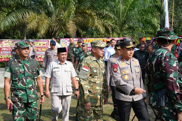 Sinergi TNI Polri dan Pemda dalam Percepat Pembangunan Desa di Kuansing
